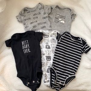 Carter’s Newborn Short Sleeve Onesies